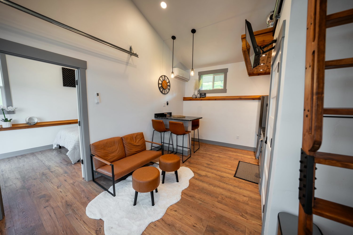 The living room in the Glacier House