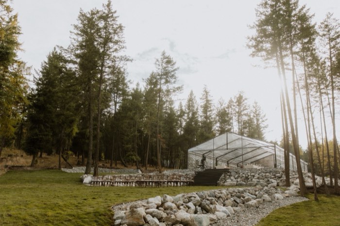 Wide view of the venue grounds